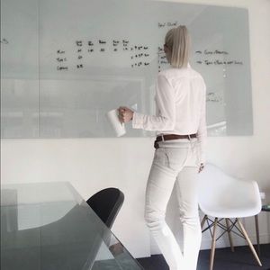 All Saints Rigger Skinny Jeans In Chalk